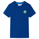 Vidaxl kindershirt 104 donkerblauw
