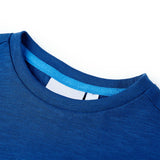 Vidaxl kindershirt 140 donkerblauw