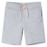 Vidaxl kindershorts met trekkoord 128 grijs