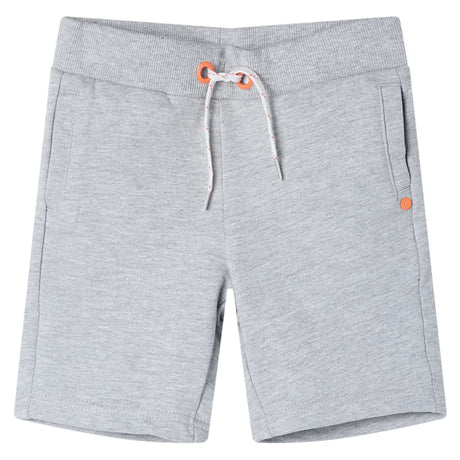 Vidaxl kindershorts met trekkoord 128 grijs