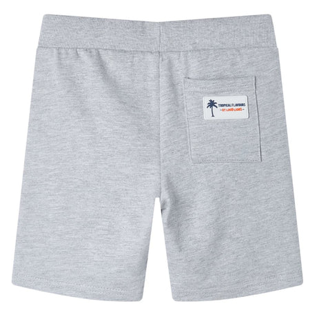 Vidaxl kindershorts met trekkoord 140 grijs