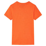 VidaXL Kindershirt 116 donkeroranje