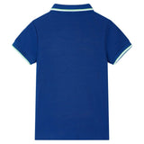 VidaXL Kinderpoloshirt 92 donkerblauw