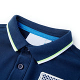 Vidaxl kinderpoloshirt 116 marineblauw