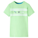 VidaXL Kindershirt 104 neongroen