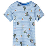 VidaXL Kindershirt 116 gemengd blauw