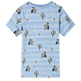 Vidaxl kindershirt 140 gemengd blauw