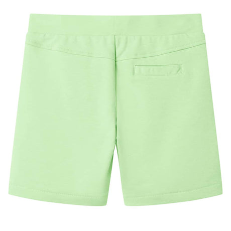 Vidaxl kindershort 128 fluorescerend groen