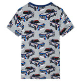 Vidaxl kinderpyjama met korte mouwen 116 grijs