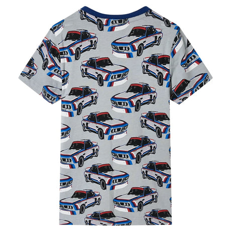 Vidaxl kinderpyjama met korte mouwen 128 grijs