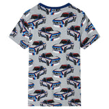Vidaxl kinderpyjama met korte mouwen 128 grijs