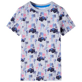 VidaXL Kindershirt 92 gemêleerd grijs