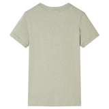 VidaXL Kindershirt 116 lichtkakikleurig