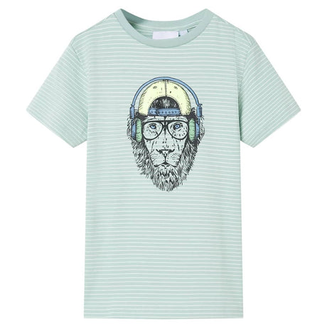 Vidaxl kindershirt met strepen 116 lichtmint