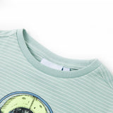 Vidaxl kindershirt met strepen 128 lichtmint