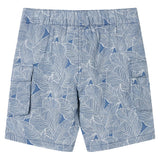 Vidaxl kindershorts met trekkoord 116 donkerblauw