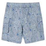 VidaXL Kindershorts met trekkoord 140 donkerblauw