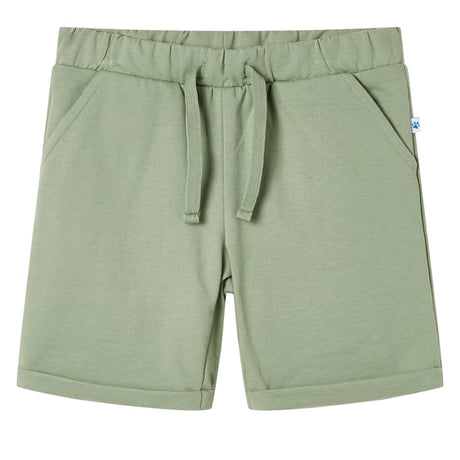 Vidaxl kindershorts met trekkoord 92 lichtkaki