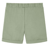 Vidaxl kindershorts met trekkoord 92 lichtkaki