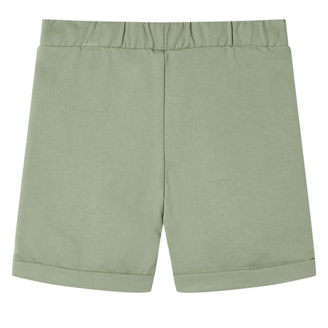 Vidaxl kindershorts met trekkoord 92 lichtkaki