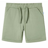VidaXL Kindershorts met trekkoord 116 lichtkaki