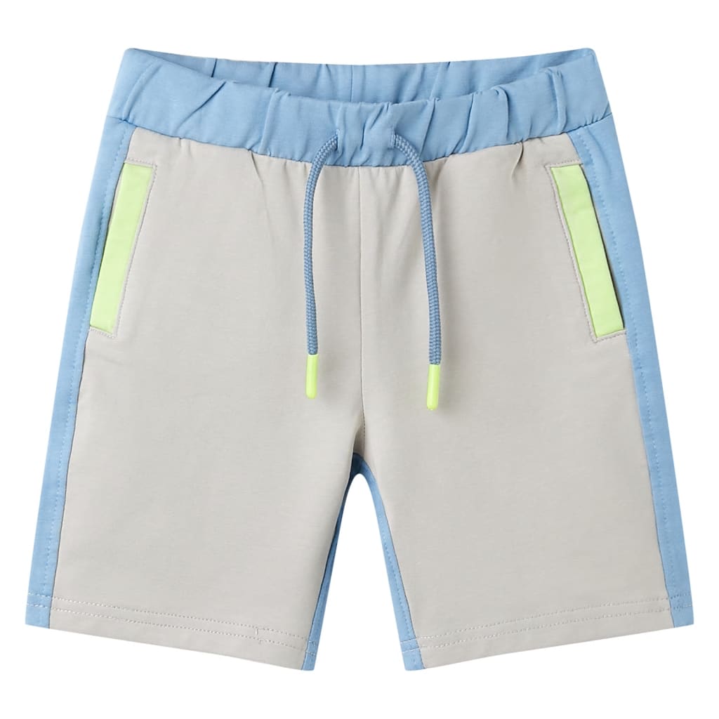 Vidaxl kindershort met trekkoord 128 blauw