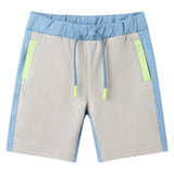 Vidaxl kindershort met trekkoord 128 blauw