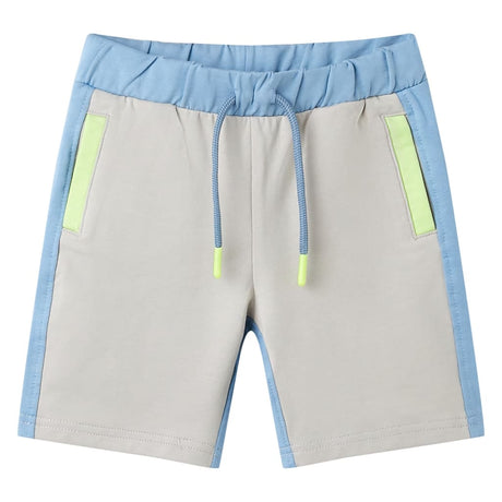 Vidaxl kindershort met trekkoord 128 blauw