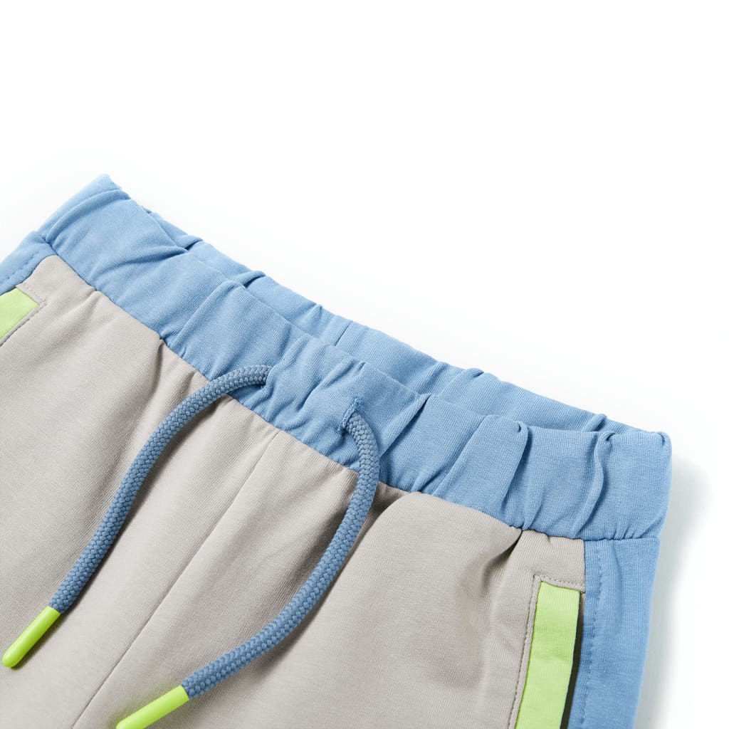 Vidaxl kindershort met trekkoord 140 blauw