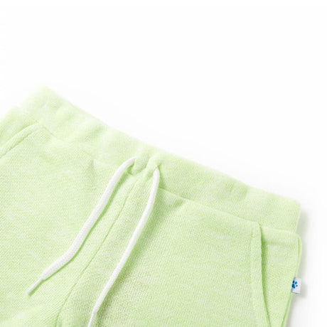 Vidaxl kindershorts met trekkoord 140 neongeel