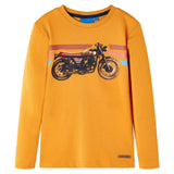 Vidaxl kindershirt met lange mouwen 116 okerkleurig