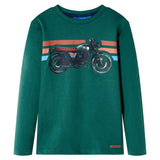 Vidaxl kindershirt met lange mouwen 104 groen