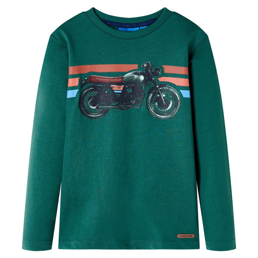 Vidaxl kindershirt met lange mouwen 116 groen