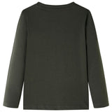 Vidaxl kindershirt met lange mouwen 104 kakikleurig