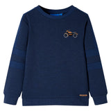 Vidaxl kindertrui 92 gemêleerd marineblauw