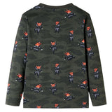 Vidaxl kinderpyjama met lange mouwen 104 kakikleurig