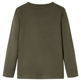 Vidaxl kindershirt met lange mouwen 140 kakikleurig