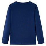 VidaXL Kindershirt met lange mouwen 92 marineblauw
