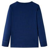 Vidaxl kindershirt met lange mouwen 128 marineblauw