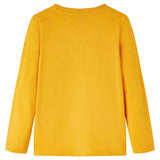 Vidaxl kindershirt met lange mouwen 116 okerkleurig