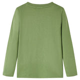 Vidaxl kindershirt met lange mouwen 116 lichtkakikleurig