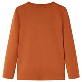 Vidaxl kindershirt met lange mouwen 140 oranjebruin