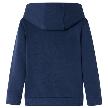 Vidaxl kindertrui met capuchon 116 gemêleerd marineblauw en oranje