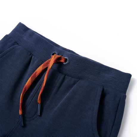 Vidaxl kinderjoggingbroek 104 gemêleerd marineblauw