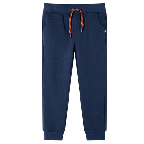 Vidaxl kinderjoggingbroek 128 gemêleerd marineblauw