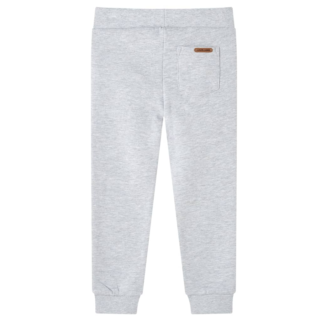 Vidaxl kinderjoggingbroek 116 gemêleerd grijs