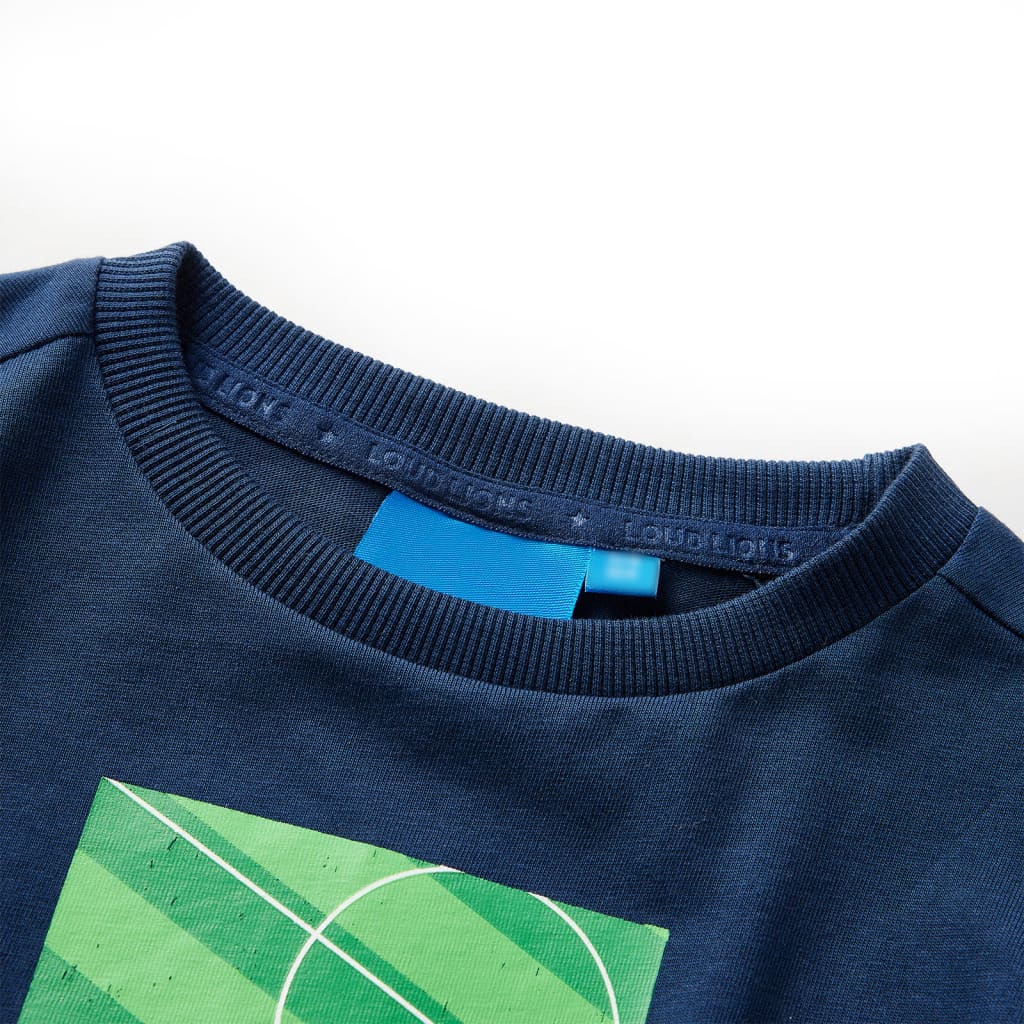 Vidaxl kindershirt met lange mouwen 104 marineblauw