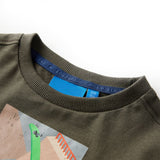 Vidaxl kindershirt met lange mouwen 116 kakikleurig