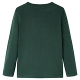 Vidaxl kindershirt met lange mouwen 92 donkergroen