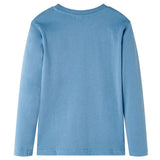 Vidaxl kindershirt met lange mouwen 92 medium blauw